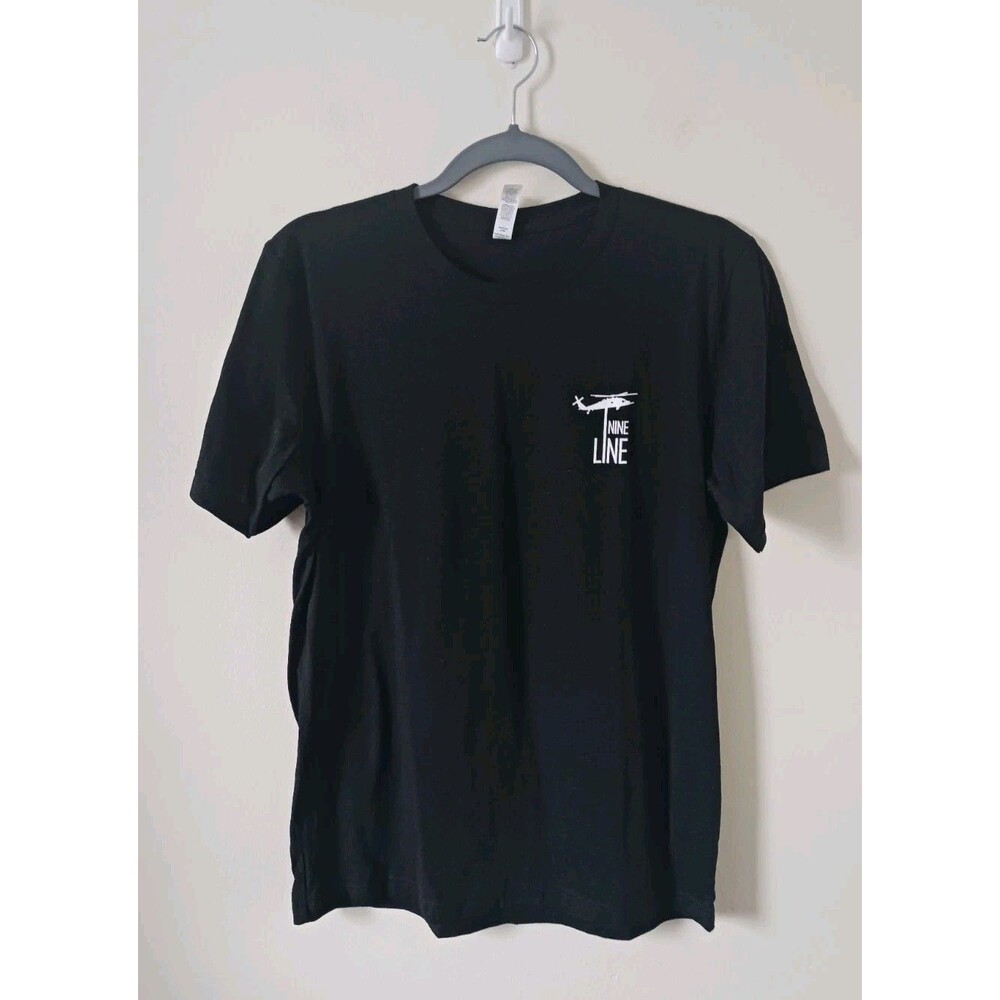 Nine Line Apparel‎ Mens Black American Flag Graphic T Shirt Short Sleeve Size M